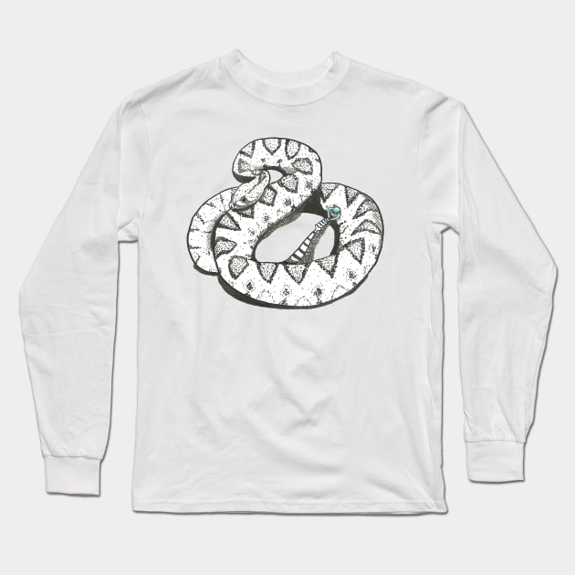 Rattlesnake Long Sleeve T-Shirt by Créa'RiBo